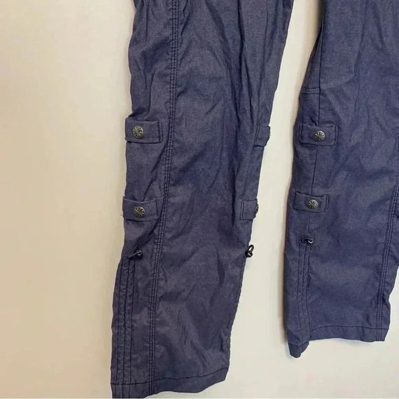 Athleta blue cargo  multiple pockets pants - Picture 3 of 6